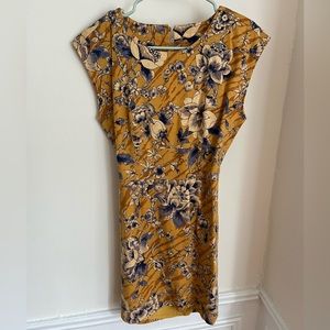 Anthropologie open back midi dress